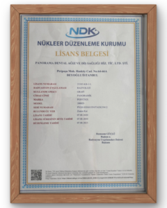 İstanbul Valiliği İl Sağlık Müdürlüğü Ruhsatnamesi